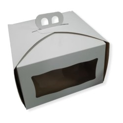 Estuche Torta Doble Visor con manija 27 x 27 h: 15 cm (x 10 unidades)