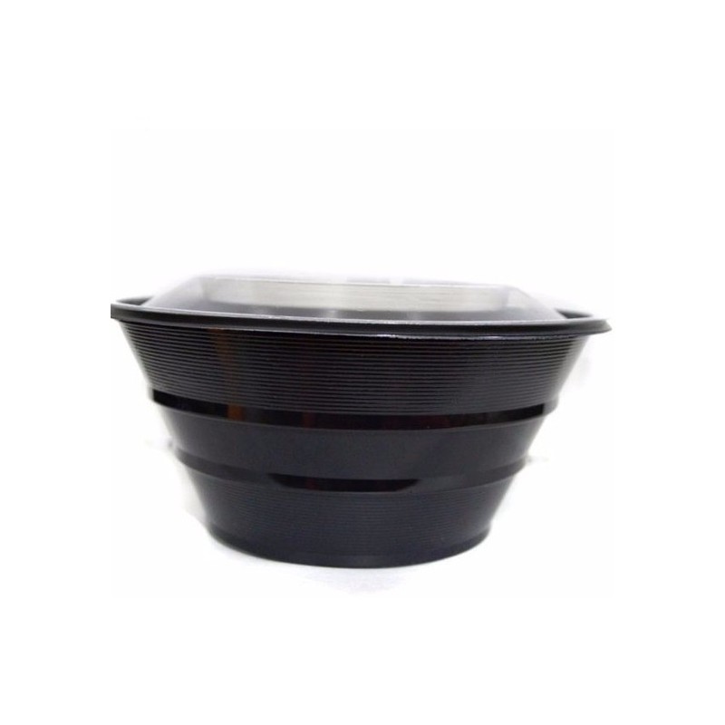 Ensaladera *Genoa* Plástico Negro 850 cc (x 100 unidades)