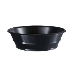 Ensaladera *Genoa* Plástico Negro 650 cc (x 100 unidades)