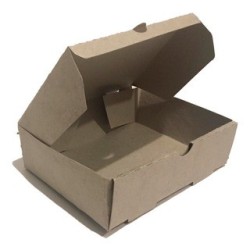 Caja Cartón Micro *BURGER* (Hamb + Papas) 24 x 15 h: 8 cm (x 50 unidades)