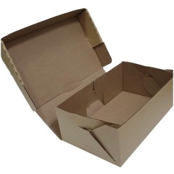 Caja Cartón Micro *BURGER* (Hamb + Papas) 24 x 15 h: 8 cm (x 50 unidades)