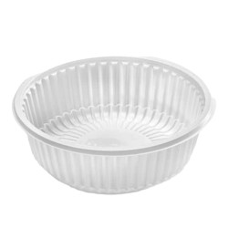 Marmita BLANCA Micro 1000 cc (h: 6 cm) x 100 unidades
