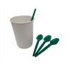 Cucharas Sundae BIODEGRADABLES Verde (caja x 500 unidades)