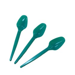 Cucharas Sundae BIODEGRADABLES Verde (caja x 500 unidades)