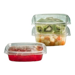 Pote Sello Plus c/tapa bisagra 12 oz (12,5 x 15 h: 5.1 cm) x 200 unidades