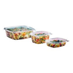 Pote Sello Plus c/tapa bisagra 12 oz (12,5 x 15 h: 5.1 cm) x 200 unidades