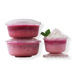 Copa / Pote Venecia con tapa/base 8 oz (240 cc) .- x 100 unidades