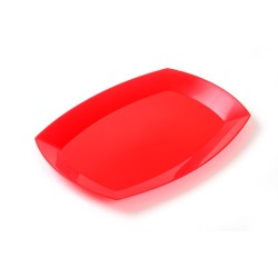 Plato / Bandeja PP Koval 20 x 28 cm Rojo (x 10 unidades)