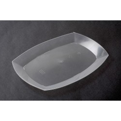 Plato / Bandeja PP Koval 20 x 28 cm Traslúcido (x 10 unidades)