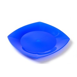 Plato PP Cuadrado Koval 22 cm Azul (x 10 unidades)