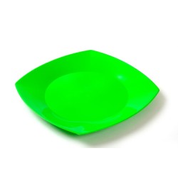 Plato Postre PP Cuadrado Koval 17 cm Verde (x 10 unidades)