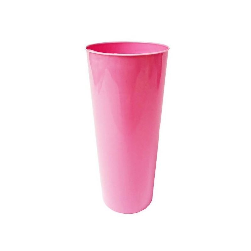 Vaso trago largo PP ROSA 280 cc (x 50 unid)