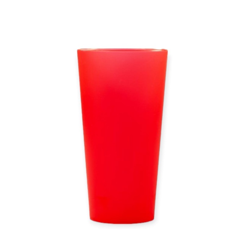 Vaso trago largo PP 280 cc ROJO (x 50 unid)