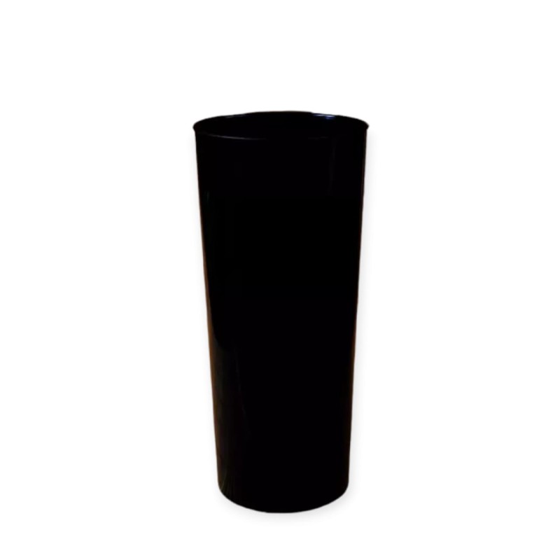 Vaso trago largo PP 280 cc NEGRO (x 50 unid)