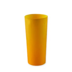 Vaso trago largo PP 280 cc AMARILLO (x 50 unid)