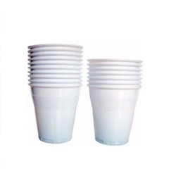 Vaso Plástico Blanco 220 cc- x 100 unidades