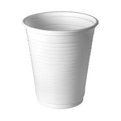 Vaso plástico blanco 166 cc- x 100 unidades