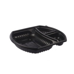 Bandeja Negra Cotnyl CAT 3 Divisiones (x 100 unidades)