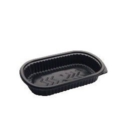 Bandeja Negra 106 Apta Micro Oval (x 100 unidades)