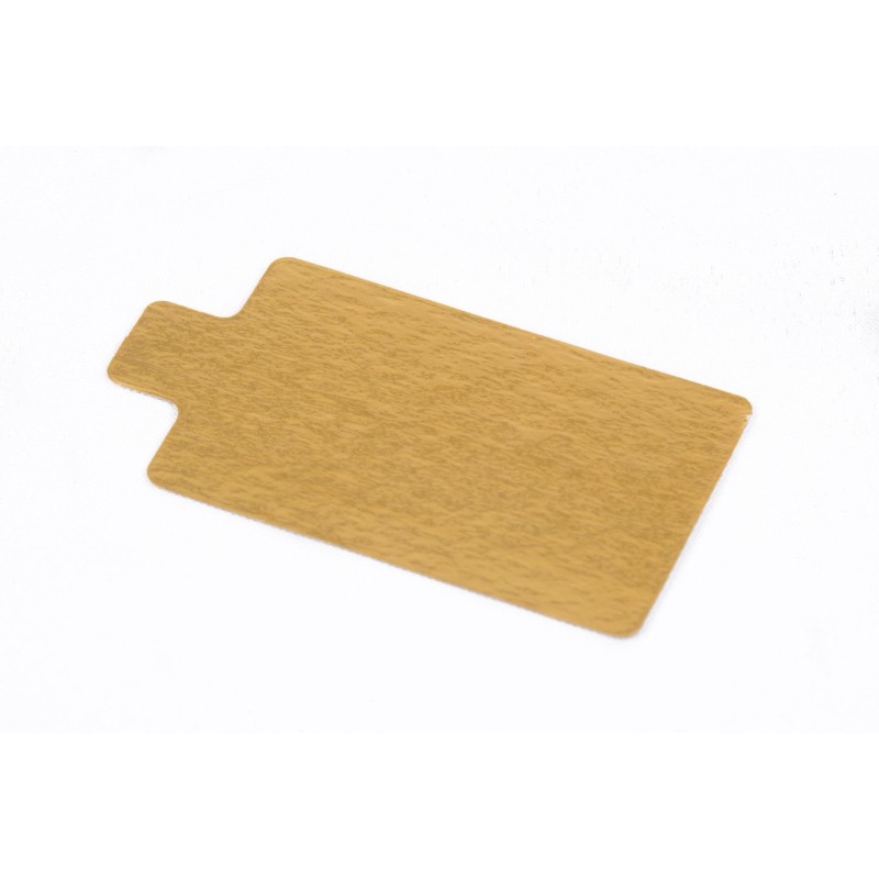 LINGOTE Cartón Oro/Plata con Pestaña 10,5 x 5,7 cm (x 100 unidades)
