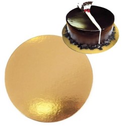 Disco cartón ORO / PLATA 26 cm (x 10 unidades)