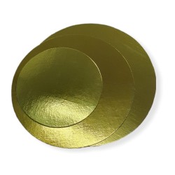 Disco cartón ORO / PLATA 16 cm (x 10 unidades)