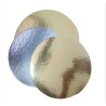 Disco cartón ORO / PLATA 14 cm (x 10 unidades)