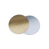 Disco cartón ORO / PLATA 12 cm (x 10 unidades)