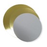 Disco cartón ORO / PLATA 12 cm (x 10 unidades)