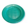 Plato Plástico Verde 22 cm (x 50 unidades)