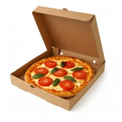 Caja Pizzeta / Mini Pizza M/M Micro (24 x 24 h: 5 cm) x 50 unidades