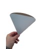 Porta Crepas Cartulina Blanca (14 cm Largo x 13 cm Ancho) x 100 unidades