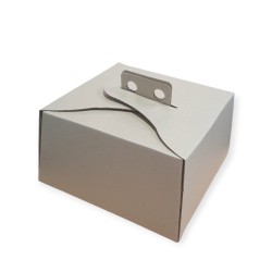 Estuche Torta Cartón Micro Eco Kraft 24 x 24 h: 15 cm (x 10 unidades)