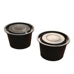 Pote Plástico NEGRO 80 cc (x 100 unidades)