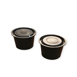 Pote Plástico NEGRO 80 cc (x 100 unidades)