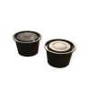 Pote Plástico NEGRO 80 cc (x 100 unidades)