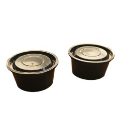 Pote Plástico NEGRO 55 cc (x 100 unidades)