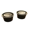 Pote Plástico NEGRO 55 cc (x 100 unidades)