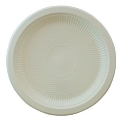 Plato BIO Fécula de Maíz Grande (23 cm) x 50 unidades