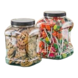 Frasco Plástico PET Cristal Cuadrado 1500 ml (11,4 x 11,4 h: 15,7 cm)