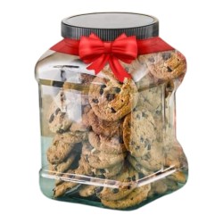 Frasco Plástico PET Cristal Cuadrado 1000 ml (9,5 x 9,5 h: 14 cm)