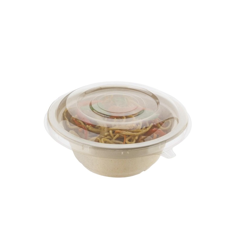 Tapa Plástica Bowl BIO CAÑAPACK Bagazo de Caña 850 (x 50 un)