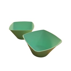 Bowl PP Koval VERDE PASTEL 1000 cc (14 x 14 cm) x 10 unidades