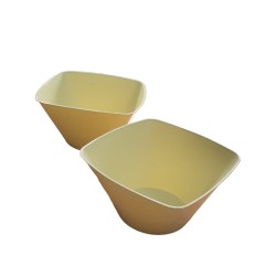 Bowl PP Koval AMARILLO PASTEL 1000 cc (14 x 14 cm) x 10 unidades