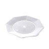 Plato Octogonal Postre 17 cm Transparente (x 10 unidades)