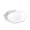 Plato Octogonal Grande 22 cm Blanco (x 10 unidades)
