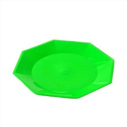 Plato Octogonal Grande 22 cm Verde (x 10 unidades)