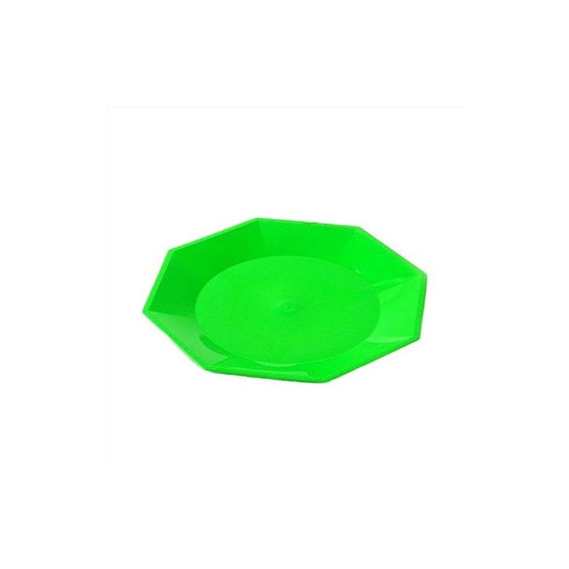 Plato Octogonal Grande 22 cm Verde (x 10 unidades)