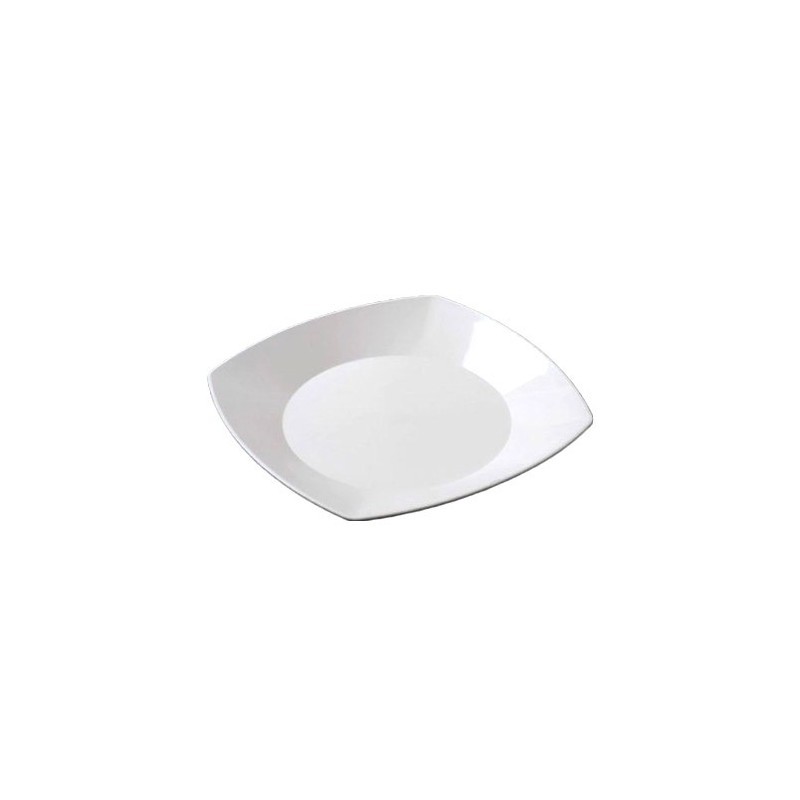 Plato PP Cuadrado Koval 22 cm Blanco (x 10 unidades)