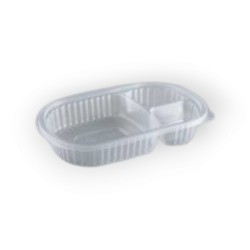 Bandeja 106 Apta Micro Oval c/ 3 divisiones (x 100 unidades)